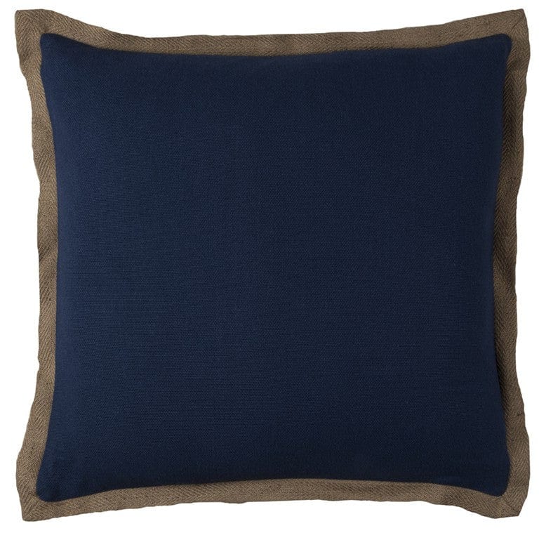 22" Navy Cotton Throw Pillow - Homeroots - Flyclothing LLC