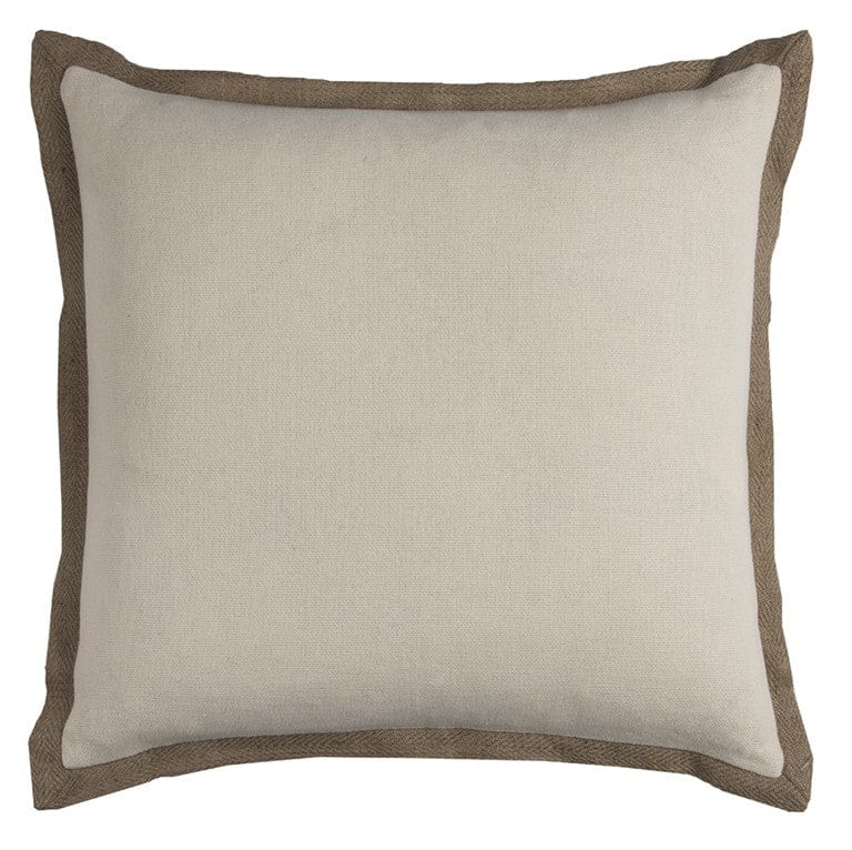 22" Natural Cotton Throw Pillow - Homeroots