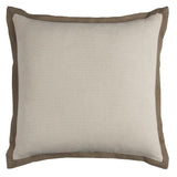 22" Natural Cotton Throw Pillow - Homeroots