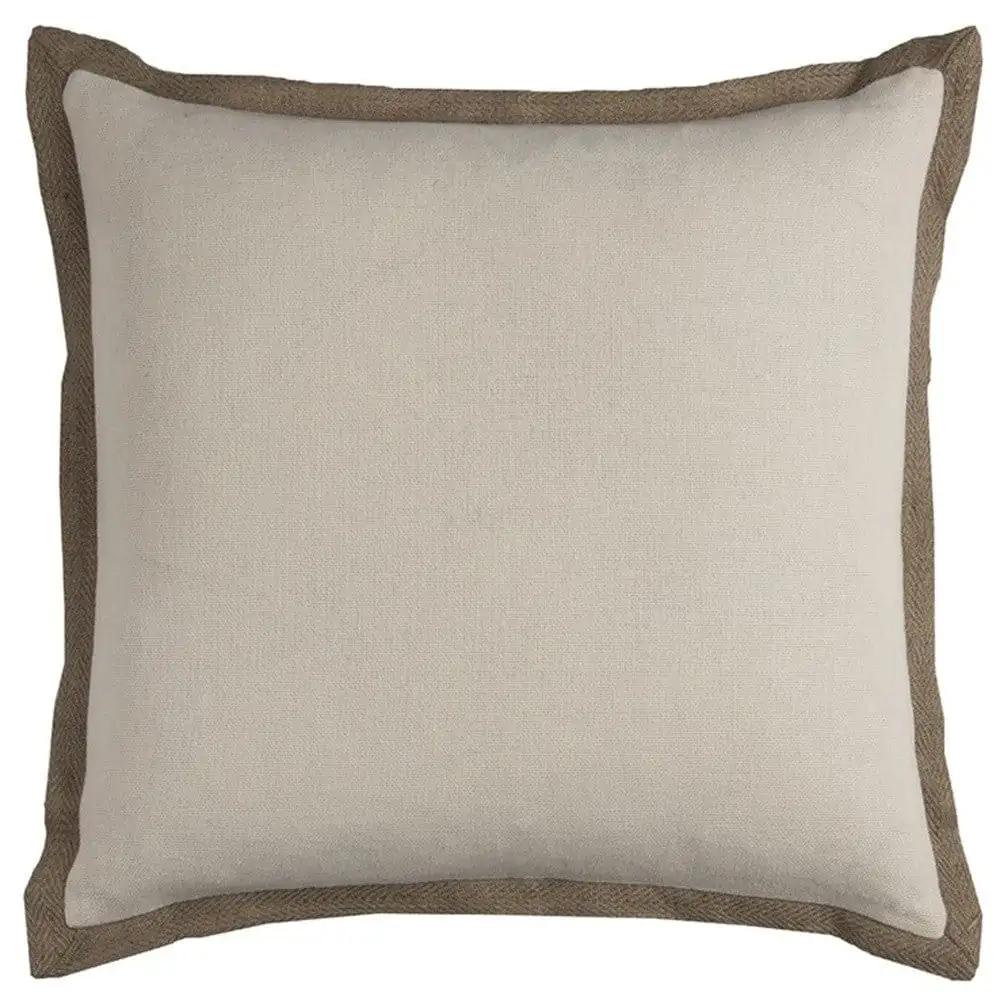 22" Natural Cotton Throw Pillow - Homeroots