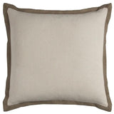 22" Natural Cotton Throw Pillow - Homeroots