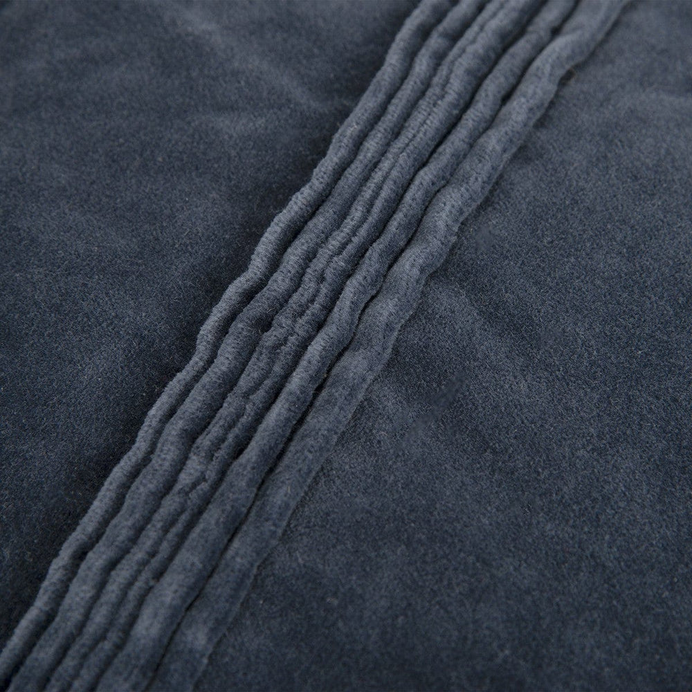 22" Navy Textural Striped Throw Pillow - Homeroots - Flyclothing LLC