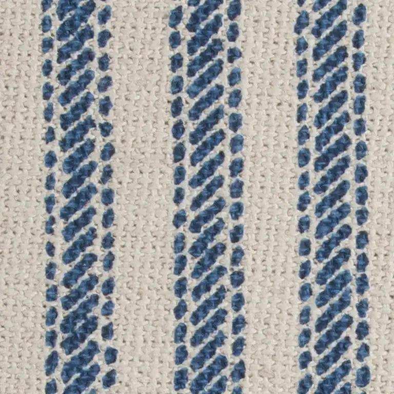 Blue Natural Ticking Stripe Throw Pillow - Homeroots - Flyclothing LLC