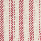 20" Red and Natural Ticking Stripe Cotton Throw Pillow - Homeroots - Flyclothing LLC
