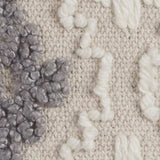 Gray Beige Classic Ikat Pattern Throw Pillow - Homeroots - Flyclothing LLC