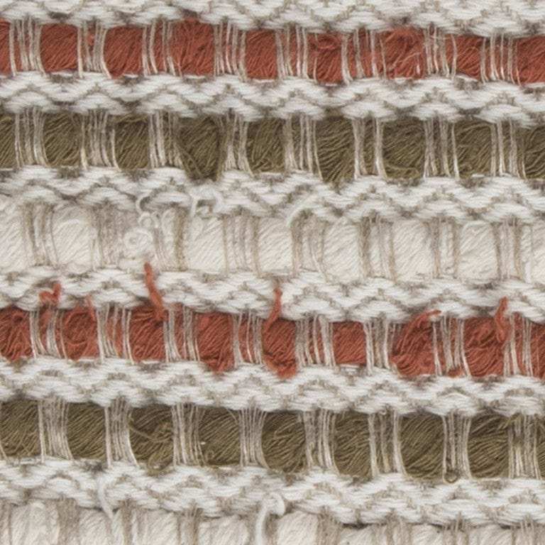 Brown Beige Nubby Texture Bands Throw Pillow - Homeroots - Flyclothing LLC