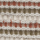 Brown Beige Nubby Texture Bands Throw Pillow - Homeroots - Flyclothing LLC