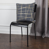 20" Gray and Gold Abstract Linework Cotton Throw Pillow - Homeroots - Flyclothing LLC