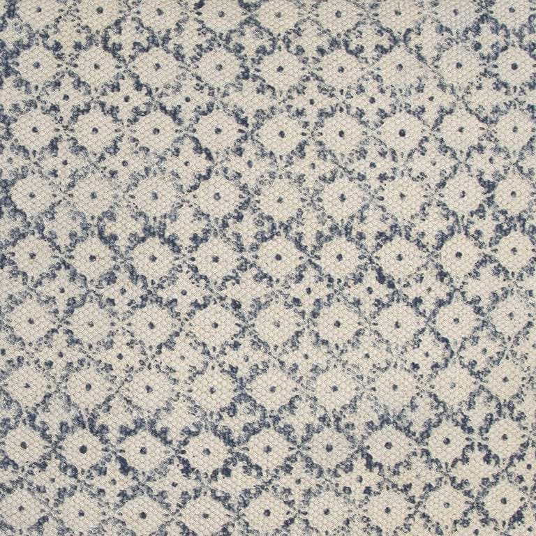 Blue Beige Distressed Block Throw Pillow - Homeroots - Flyclothing LLC