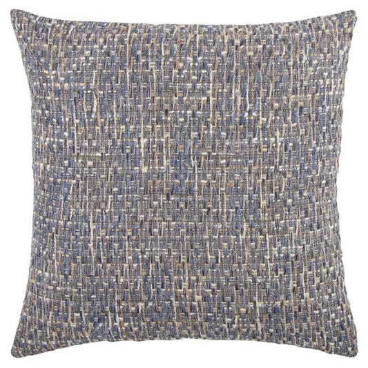 Blue Gray Metallic Nubby Textured Throw Pillow - Homeroots - Flyclothing LLC