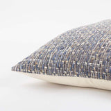 Blue Gray Metallic Nubby Textured Throw Pillow - Homeroots - Flyclothing LLC