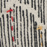 Black White Kantha Stitch and Knots Throw Pillow - Homeroots - Flyclothing LLC