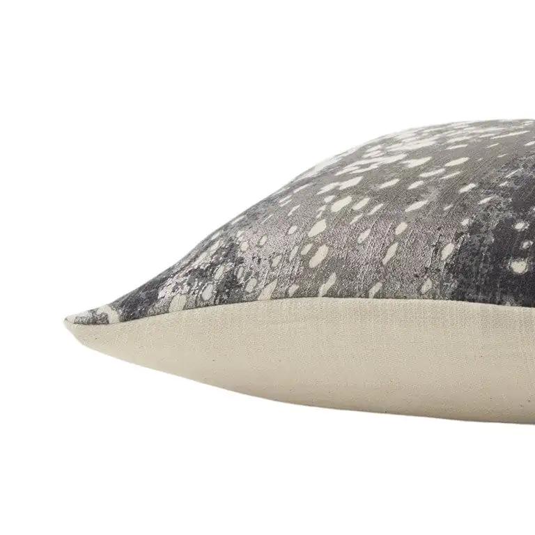 14" X 26" Gray Cotton Throw Pillow - Homeroots - Flyclothing LLC