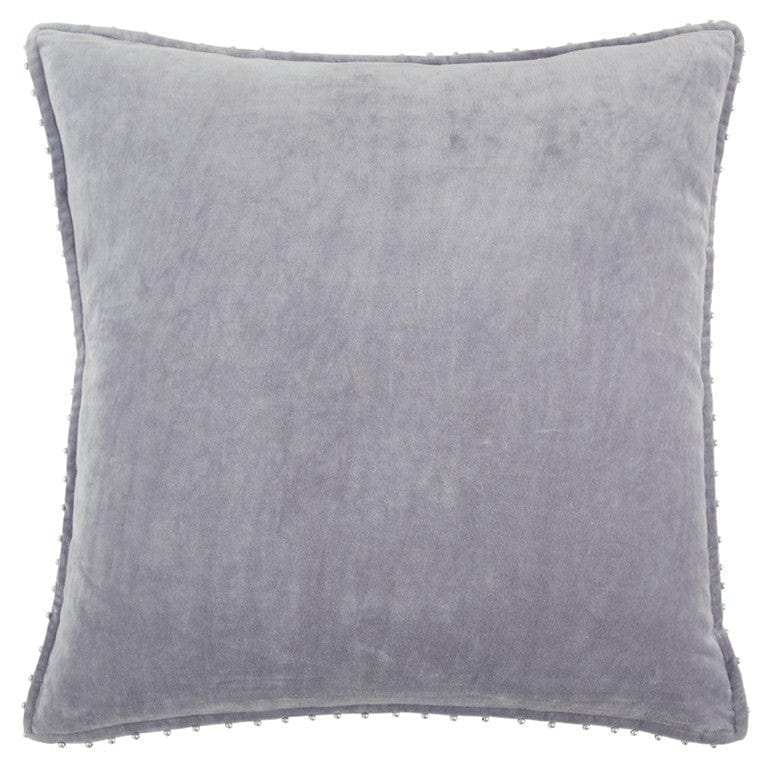 Soft Lilac Solid Pearl Beaded Edge Throw Pillow - Homeroots - Flyclothing LLC