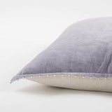 Soft Lilac Solid Pearl Beaded Edge Throw Pillow - Homeroots - Flyclothing LLC