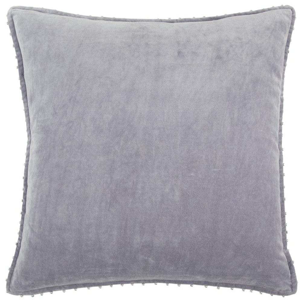 Soft Lilac Solid Pearl Beaded Edge Throw Pillow - Homeroots - Flyclothing LLC