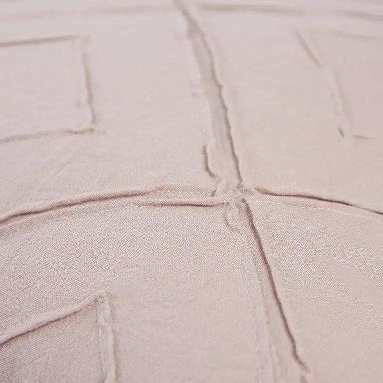 Blush Pin Tuck Diamond Pattern Throw Pillow - Homeroots - Flyclothing LLC