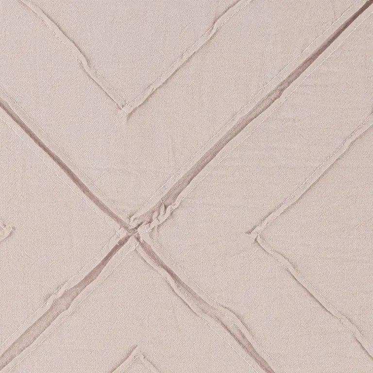 Blush Pin Tuck Diamond Pattern Throw Pillow - Homeroots - Flyclothing LLC