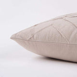 Blush Pin Tuck Diamond Pattern Throw Pillow - Homeroots - Flyclothing LLC