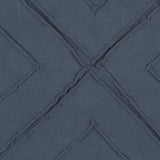 Indigo Pin Tuck Diamond Pattern Throw Pillow - Homeroots - Flyclothing LLC