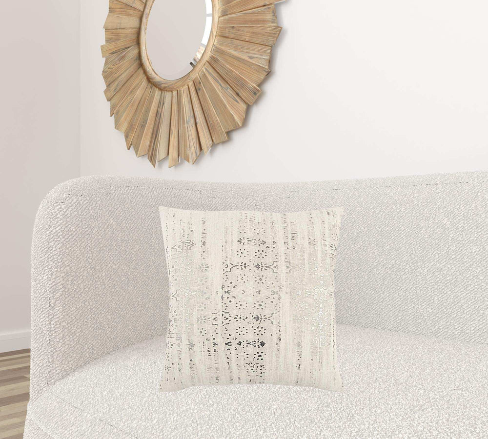 20 X 20 Natural Zippered 100% Cotton Throw Pillow - Homeroots - Flyclothing LLC