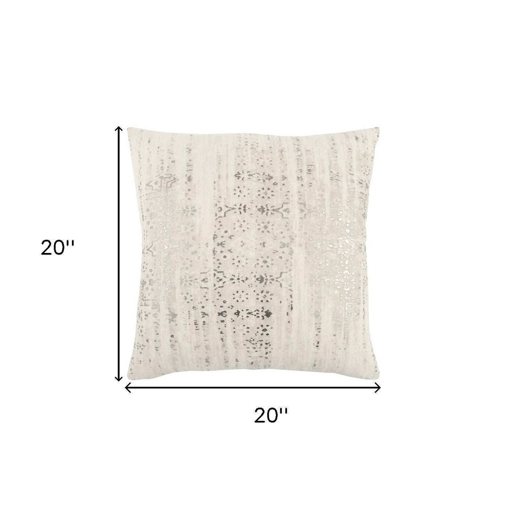 20 X 20 Natural Zippered 100% Cotton Throw Pillow - Homeroots - Flyclothing LLC