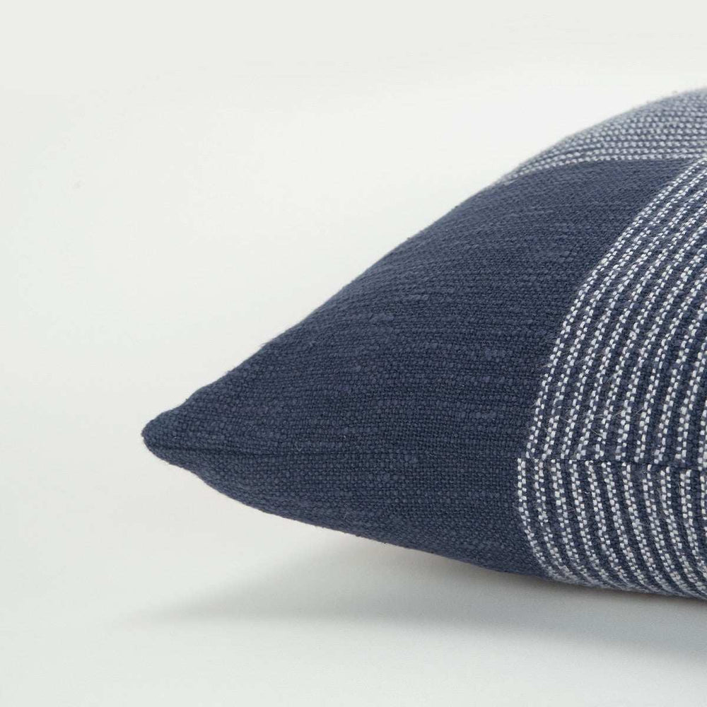 Indigo White Plaid Pattern Throw Pillow - Homeroots - Flyclothing LLC