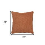 Orange Solid Classic Decorative Throw Pillow - Homeroots - Flyclothing LLC