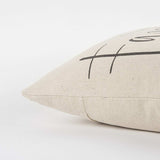 Gray Cream Canvas Family Love Throw Pillow - Homeroots - Flyclothing LLC