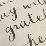 20" Natural and Gray Grateful Heart Cotton Throw Pillow - Homeroots - Flyclothing LLC