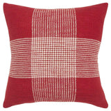 Red White Plaid Pattern Throw Pillow - Homeroots - Flyclothing LLC