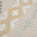 Brown Beige Tribal Embroidered Throw Pillow - Homeroots - Flyclothing LLC