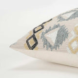 Brown Beige Tribal Embroidered Throw Pillow - Homeroots - Flyclothing LLC