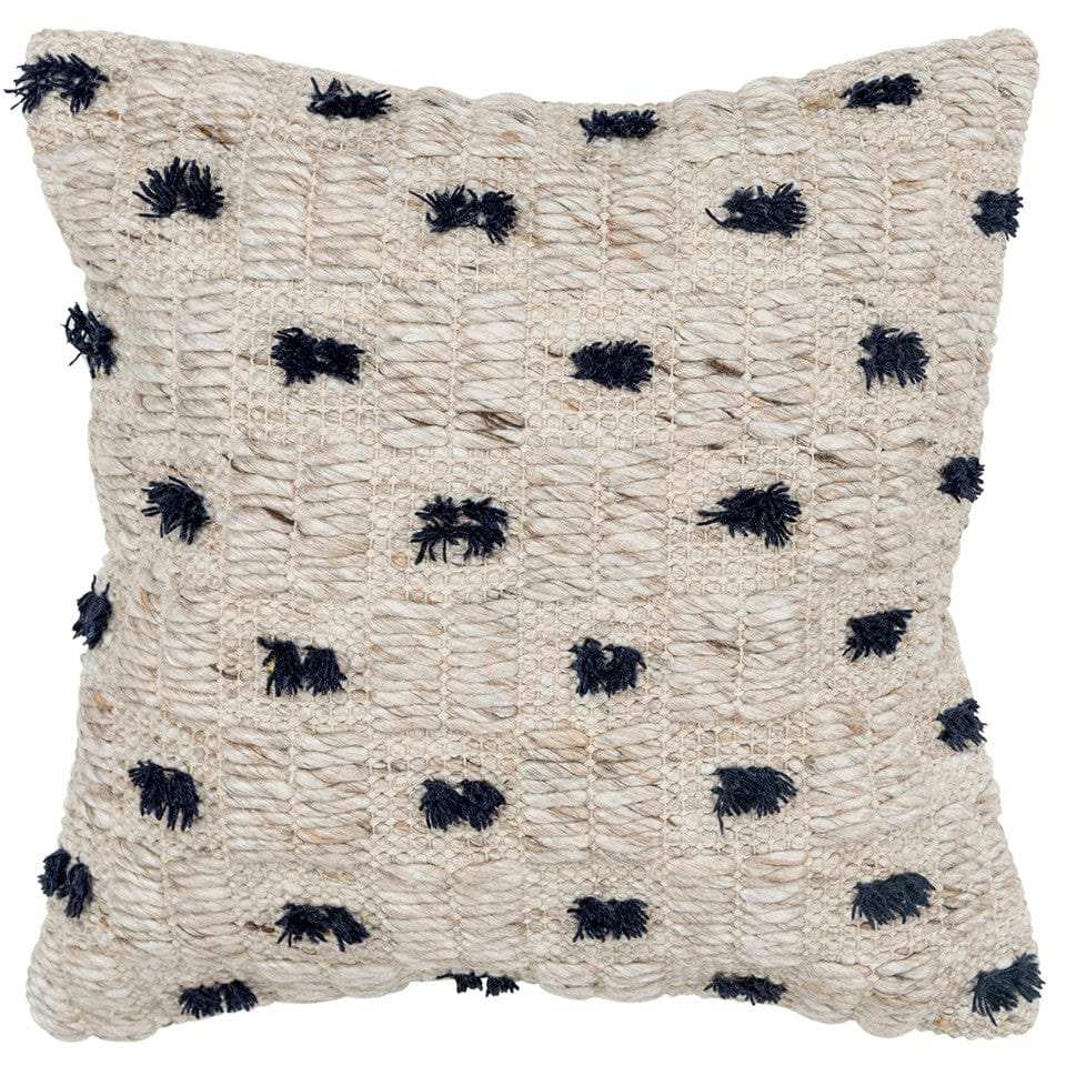 Black Cream Tufted Modern Throw Pillow - Homeroots - Flyclothing LLC