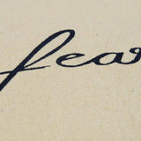 Black Taupe Canvas Fearless Throw Pillow - Homeroots - Flyclothing LLC