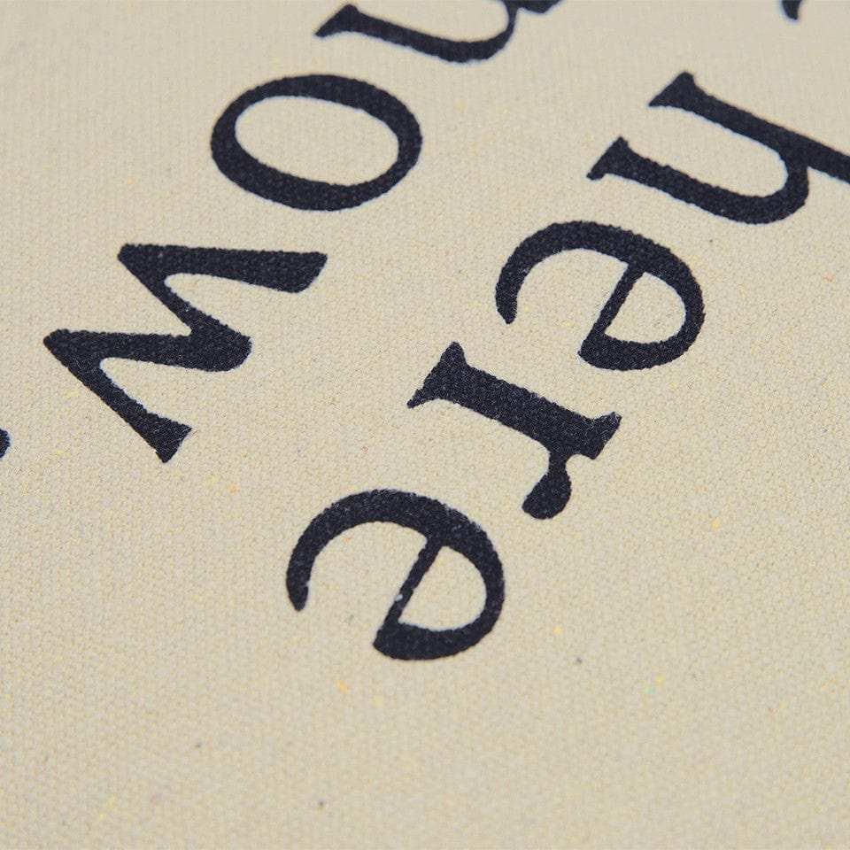 Black Taupe Canvas Here Now Throw Pillow - Homeroots - Flyclothing LLC