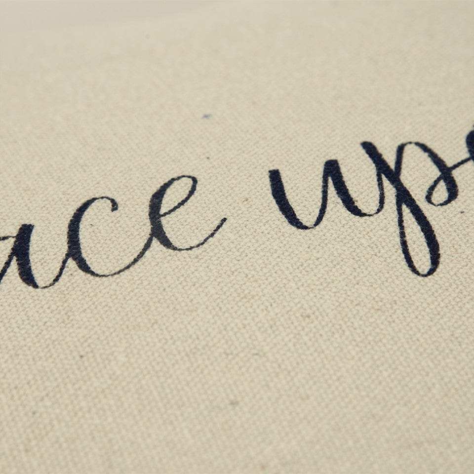 Black Taupe Canvas Grace Throw Pillow - Homeroots - Flyclothing LLC