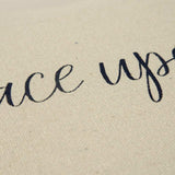 Black Taupe Canvas Grace Throw Pillow - Homeroots - Flyclothing LLC