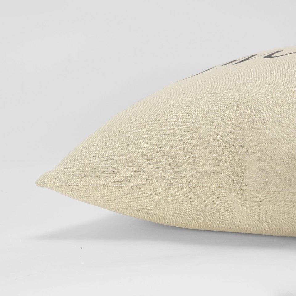 20" X 20" Black and Taupe Cotton Zippered Pillow - Homeroots - Flyclothing LLC