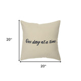 Black Taupe Canvas One Day Throw Pillow - Homeroots - Flyclothing LLC