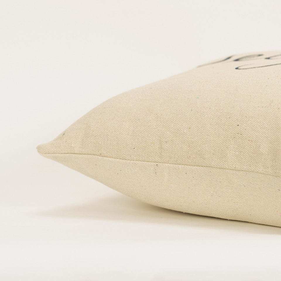 Black Beige Canvas Set Free Still Throw Pillow - Homeroots - Flyclothing LLC