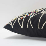 Black Cream Impressionistic Branch Throw Pillow - Homeroots - Flyclothing LLC