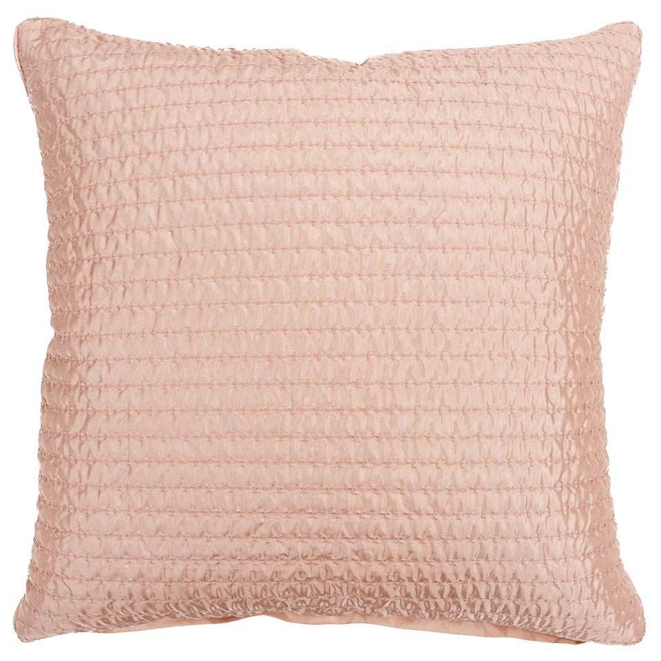 Blush Smooth Weaved Modern Throw Pillow - Homeroots - Flyclothing LLC