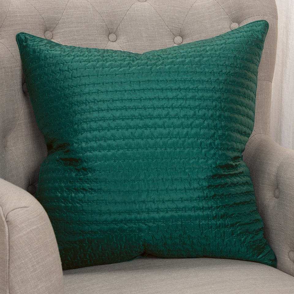Teal Smooth Weaved Modern Throw Pillow - Homeroots - Flyclothing LLC