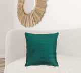 Teal Smooth Weaved Modern Throw Pillow - Homeroots - Flyclothing LLC