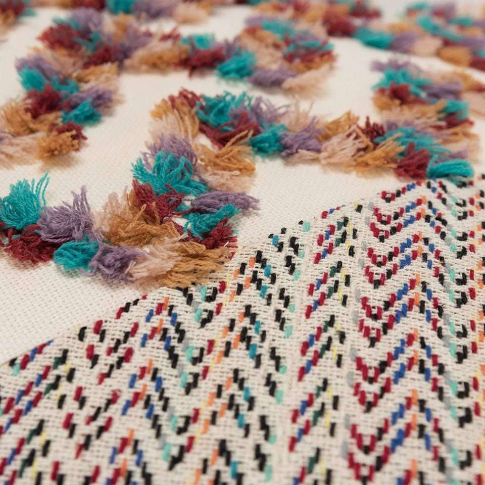 Multicolored Chevron Diagonal Panel Throw Pillow - Homeroots - Flyclothing LLC