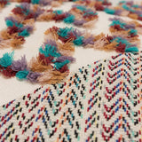 Multicolored Chevron Diagonal Panel Throw Pillow - Homeroots - Flyclothing LLC