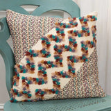 Multicolored Chevron Diagonal Panel Throw Pillow - Homeroots - Flyclothing LLC