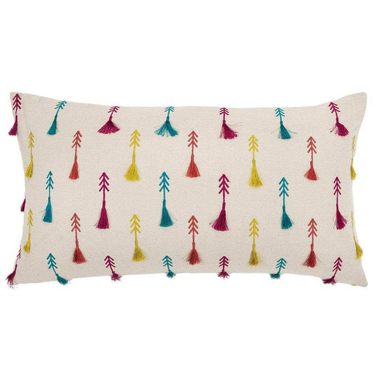 Bright Tone Feathered Arrows Lumbar Pillow - Homeroots - Flyclothing LLC