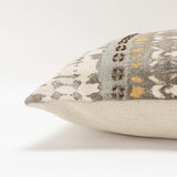 Gray Beige Tribal Distressed Lumbar Pillow - Homeroots - Flyclothing LLC